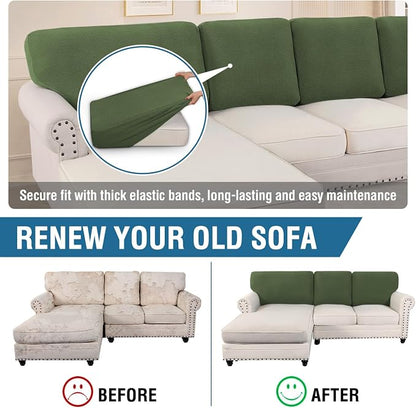 H.VERSAILTEX Backrest Cushion Covers Sectional Couch Back Cushion Covers - Image 5