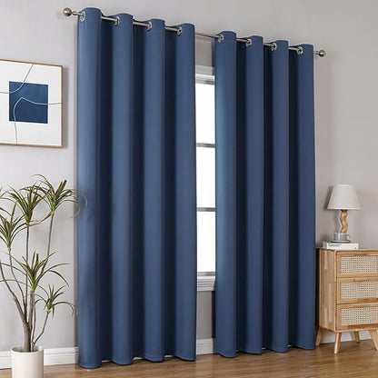 ChrisDowa Blackout Curtains for Bedroom and Living Room 80 Inches Long | 2 - Image 5