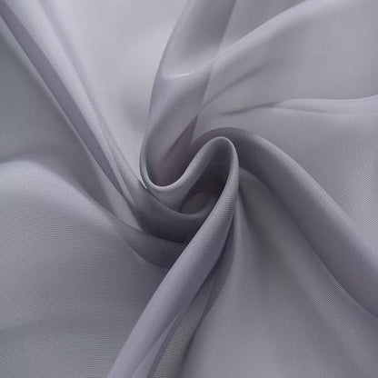 SpaceDresser Basic Rod Pocket Sheer Voile Window Curtain Panels Grey 1 Pair 2 - Image 6
