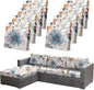 CALBODE 8Pcs High Elastic Digitally Printed Sofa Seat Cushion Cover, Soft & by CALBODE