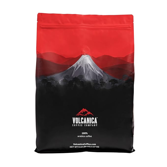 Tanzania Peaberry Coffee, Mount Kilimanjaro, Ground, Fresh Roasted, 5 lbs