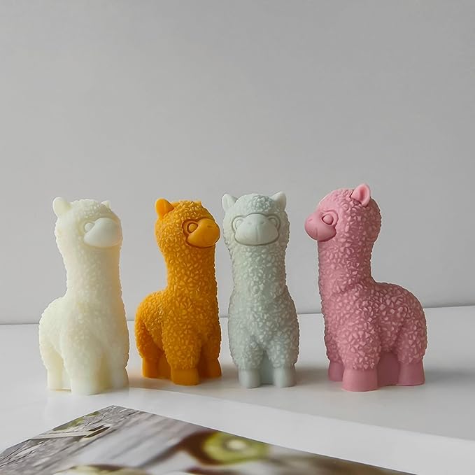 Alpaca Resin Casting Mold - Animal Silicone Mold for Clay, Home Decor, 3D Casting