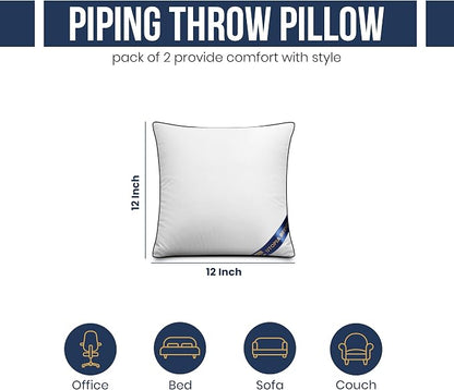 Utopia Bedding 12x12 Throw Pillow Inserts, Decorative Pillows, Plush & - Image 2