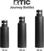 RTIC 20oz Journey Bottle Metal Stainless Steel Vacuum Insulated, BPA Free, Reusable, for Water, Hot and Cold Drinks, Travel, Sports, Camping, Sage