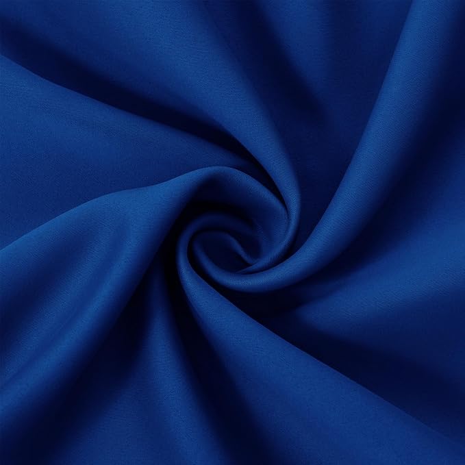 Blackout Curtains 66 x 95 inch/Royal Blue Curtains Set of 2 Panels/Thermal - Image 5
