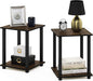 Furinno SIMPLISTIC Side Table Set of 2, 2-Tier Square Modern End Table by Furinno-FitsYourSpaceFitsYourBudget