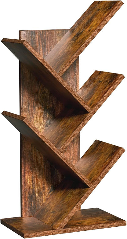 SHEEPAM 5 Tier Tree Book Shelf, Small Desktop Bookshelf - Image 8