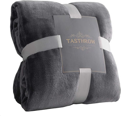 TASTHROW Large Flannel Fleece Throw Blanket, 90×108 Inch by TASTHROW