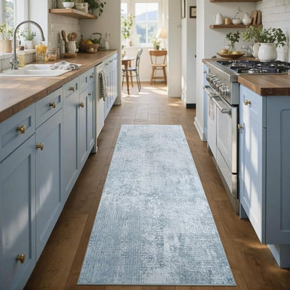 2x6 Ft Washable Runner Rug, Non-Slip Low Pile Hallway Kitchen Area Rug - Image 4