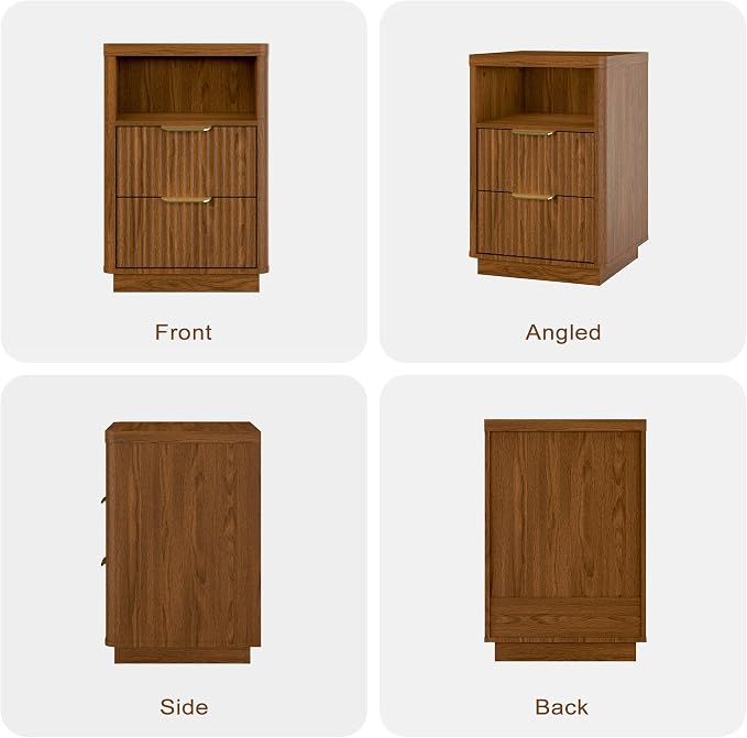 4-Piece Fluted Living Room Set Includes 31.5" Fluted Lift Top Coffee Table - Image 9