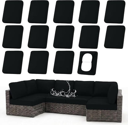 Waterproof Outdoor Cushion Covers, Stretch Patio Slipcovers | UV Resistant by hyha