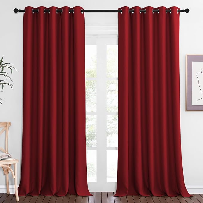 NICETOWN Sliding Door Window Treatment Blackout Patio Door Curtain Panels by NICETOWN