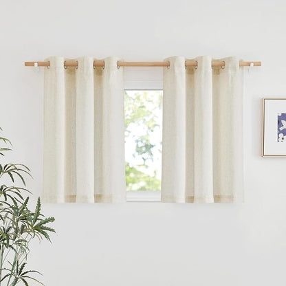 NICETOWN Linen 36 inch Curtains by NICETOWN