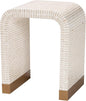 Bali & pari Carlyn Coastal Beige and White Mother of Pearl Capiz Shell End Table by balipari
