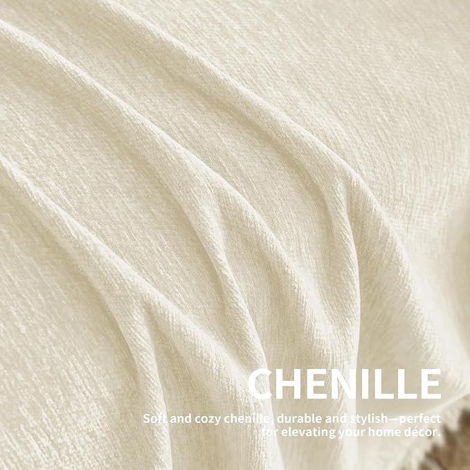 Couch Cover for Dogs, Boho Sofa Covers for 3 Cushion Couch, Chenille Sofa - Image 5