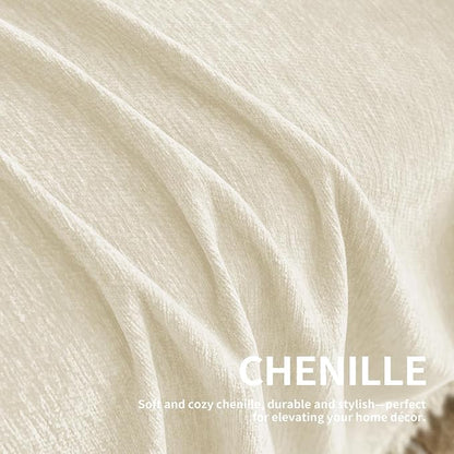 Couch Cover for Dogs, Boho Sofa Covers for 3 Cushion Couch, Chenille Sofa - Image 5