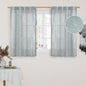 Short Linen Curtains 40 Inch Length 2 Panels, Light Filtering Panels | Semi by LAMIT