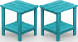 SERWALL Double Adirondack Side Table End Table Set of 2- Tiffany by SERWALL