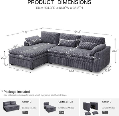 Belffin Large Modular Sectional Sofa - Image 2