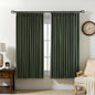 Pinch Pleated Linen Curtains 100% Blackout 63 Inches Long by AUSSPVOCT