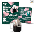 Copper Cow Premium Pour Over Single-Serve Vietnamese Coffee | Classic Black | Includes 8 coffees