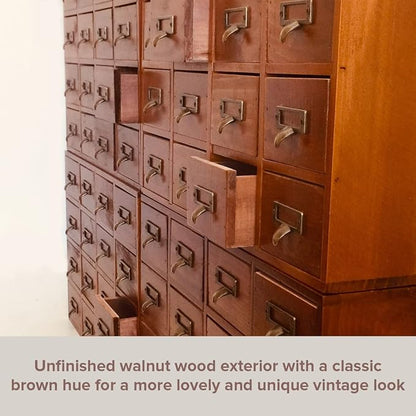 Huge Modular Stackable Against Wall 64-Drawer Apothecary Curio Cabinet Vintage - Image 5