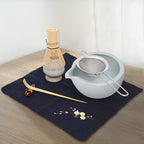 Artcome 9Pcs Japanese Matcha Tea Set, Matcha Bowl with Pouring Spout, Matcha Whisk, Ceramic Whisk Holder, Tea Scoop, Matcha Powder Caddy, Traditional Handmade Matcha Ceremony Gift Box Kit