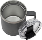 COREFLEX 12 oz Insulated Coffee Mug with Handle & Lid, Stainless Steel Double Walled Vacuum Insulated Tumbler, Travel Coffee Cup Thermal Cup - Home, Office, Travel, Outdoor, Camping