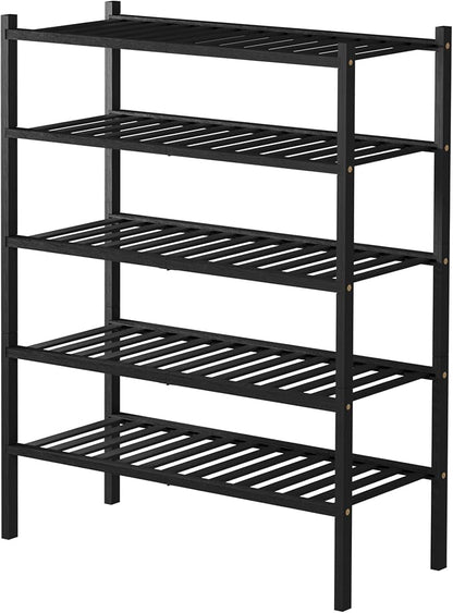 ROMGUAR CRAFT 5 Tier Bamboo Shoe Rack - Image 7