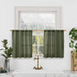 Kitchen Semi Sheer Linen Curtains 24 Inch Long by LAMIT