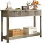 RUSTOWN Fluted Wood Console Table by RUSTOWN
