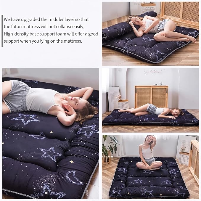 MAXYOYO Japanese Futon Mattress Floor Mattress Sleeping Pad Foldable Mat Roll - Image 9