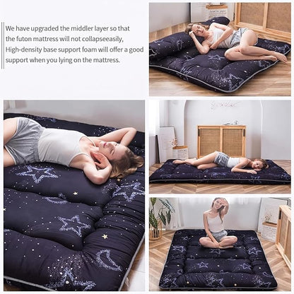 MAXYOYO Japanese Futon Mattress Floor Mattress Sleeping Pad Foldable Mat Roll - Image 7