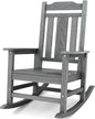 SERWALL Oversized Outdoor Rocking Chair, All Weather Patio Rocking Chair by SERWALL