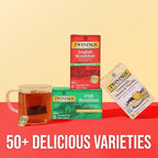 Twinings Decaffeinated English Breakfast Black Tea Individually Wrapped Bags, 25 Count (Pack of 6), Flavourful, Robust, Enjoy Hot or Iced, 150 Teabags