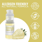 Bakell - Sunflower Yellow Tinker Dust (4g, 1x Mini Spray Pump) Edible Glitter for Food, Desserts, and Beverages!