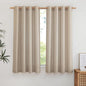 NICETOWN Flax Linen Taupe Window Curtains 63 inches Long, Grommet Linen Blend by NICETOWN