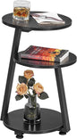 BEWISHOME Round End Table Side Table by BEWISHOME