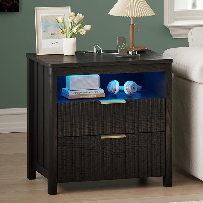 WOOVIVS End Table with Gun Drawer - Image 9