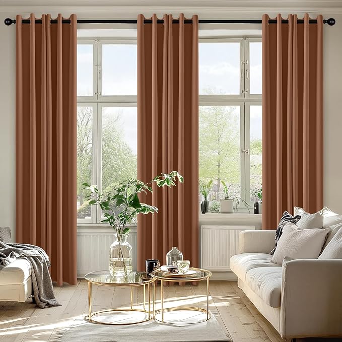 MIULEE Blackout Curtains for Bedroom 2 Panels 40 x 72 Inch Long Sun Baked | - Image 6