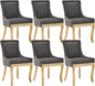 Upholstered Dining Chairs Set of 6, Modern Fabric Side Chairs by MZDOO