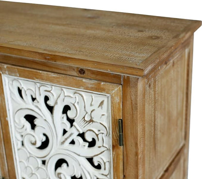 LKTART 60" Vintage Sideboard Buffet Cabinet, French Country Sideboard, - Image 7