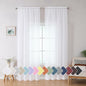Simplebrand White Sheer Curtains, 2 Panels Set by Simplebrand