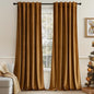MIULEE Velvet Curtains 52x108 inches 2 Panels Gold Brown Blackout Curtains | by MIULEE