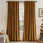 MIULEE Velvet Curtains 52x96 inches 2 Panels Gold Brown Blackout Curtains | by MIULEE