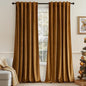 MIULEE Velvet Curtains 52x90 inches 2 Panels Gold Brown Blackout Curtains | by MIULEE