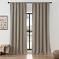 Joydeco Linen Curtains 90 Inch Length, Light Filtering Curtains by JOYDECO