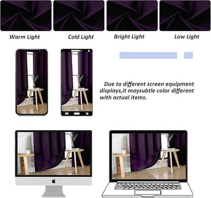 Simplebrand Ava BlackBerry Blackout Curtains - Image 9