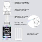 Pink Edible Glitter Spray - 15g Edible Pink Glitter for Cakes Food Grade Shimmer Powder Cake Spray for Cookie Decorating Chocolate Strawberry