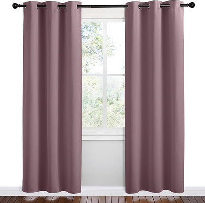NICETOWN Dry Rose Room Darkening Curtains - Image 2